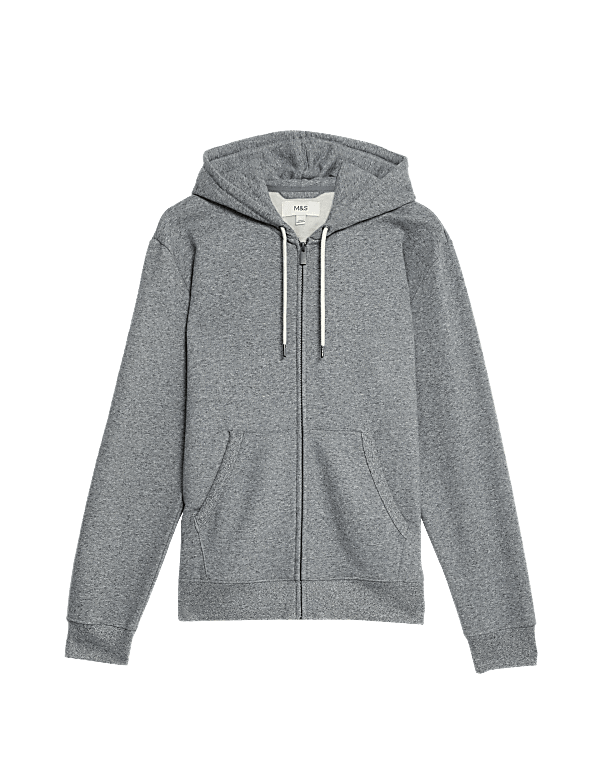 Pure Cotton Zip Through Hoodie