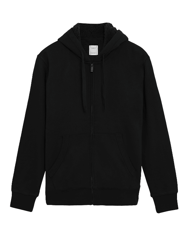 Pure Cotton Fleece Lined Hoodie