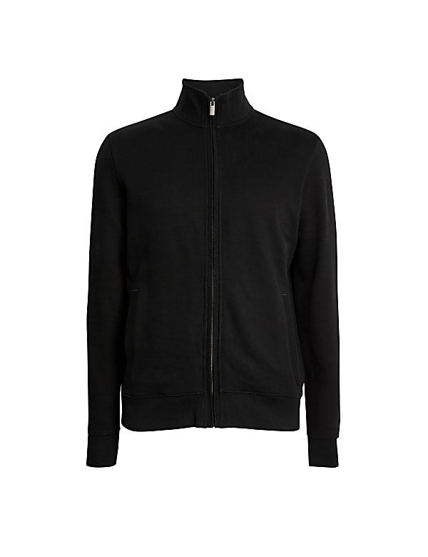 Pure Cotton Zip Up Sweatshirt
