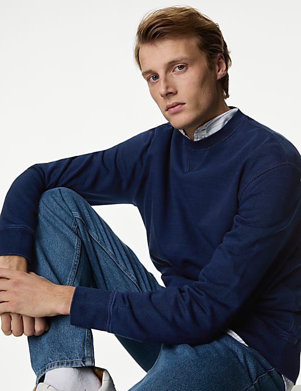Relaxed Fit Pure Cotton Sweatshirt