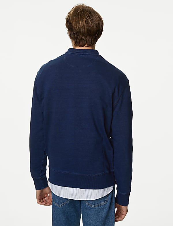 Relaxed Fit Pure Cotton Sweatshirt