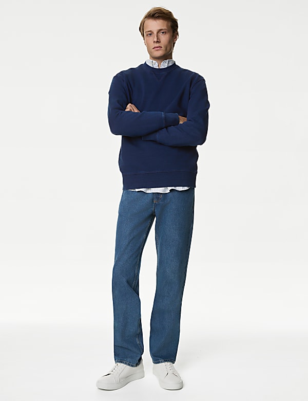 Relaxed Fit Pure Cotton Sweatshirt