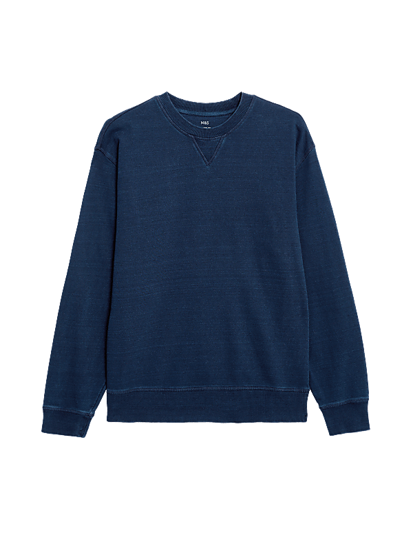 Relaxed Fit Pure Cotton Sweatshirt