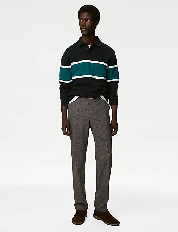 Relaxed Fit Pure Cotton Rugby Sweatshirt
