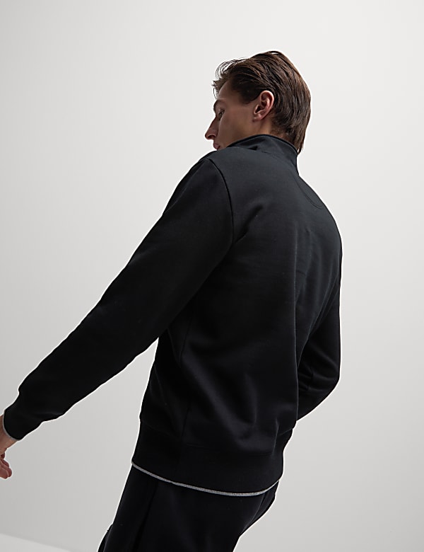 Pure Cotton Half Zip Sweatshirt
