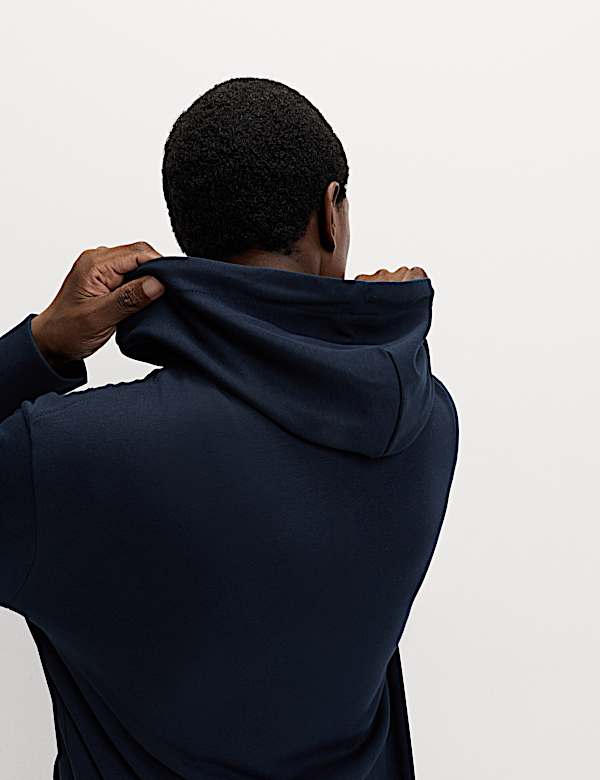 Sudadera con capucha de algodón con cremallera - ES