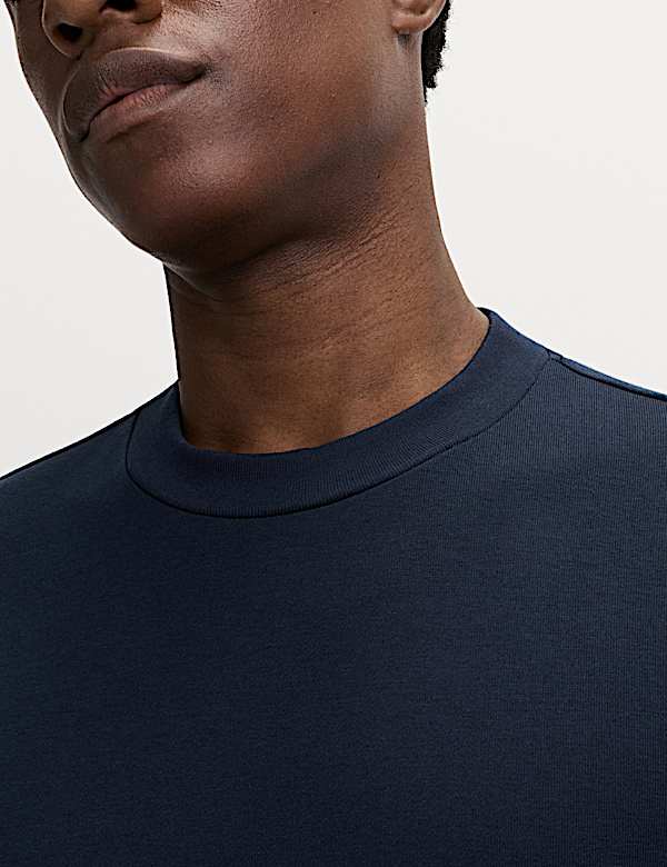 Cotton Rich Crew Neck Sweatshirt