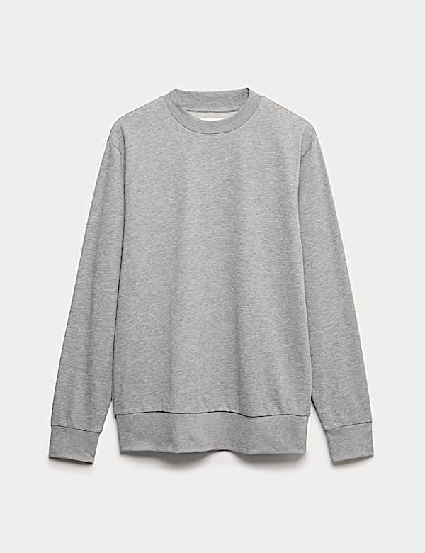 Cotton Rich Crew Neck Sweatshirt - DE