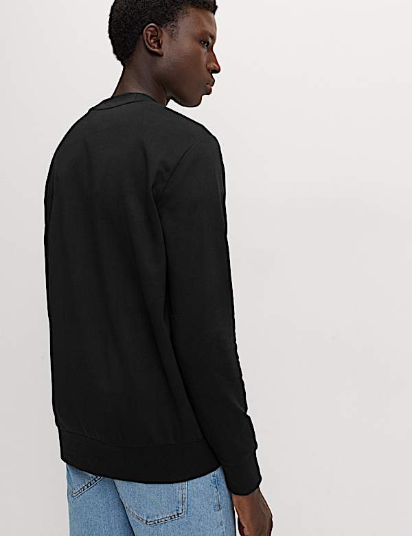 Cotton Rich Crew Neck Sweatshirt