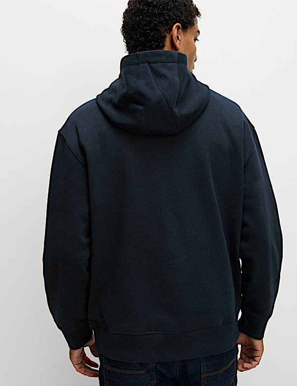 Oversized Cotton Rich Hoodie - TW