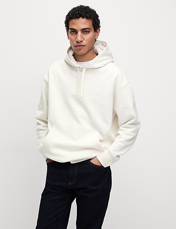 Hoodie in Übergröße mit hohem Baumwollanteil - DE