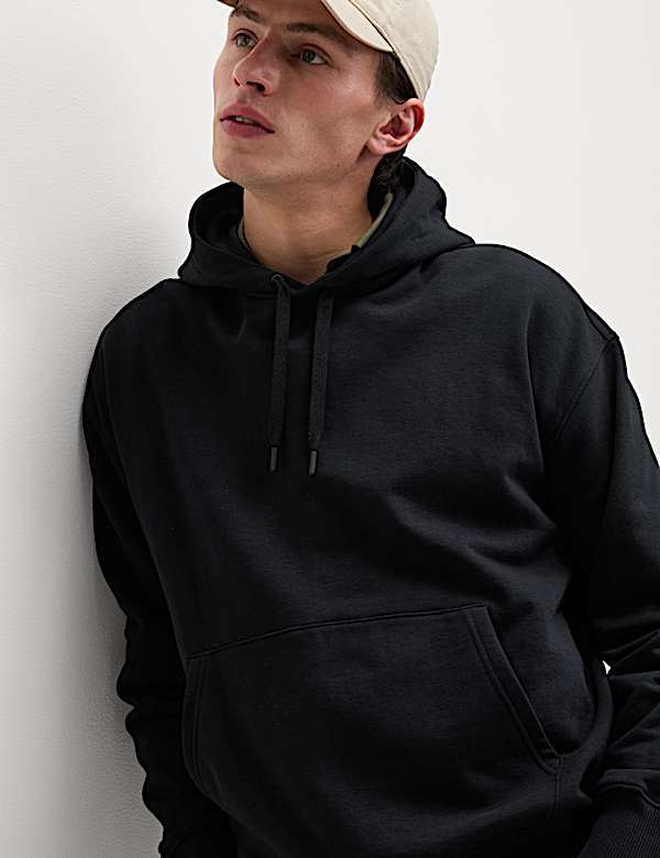 Black hoodie oversized deals