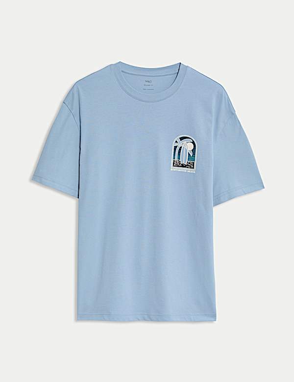 Pure Cotton Surfboard Graphic T-Shirt - BN