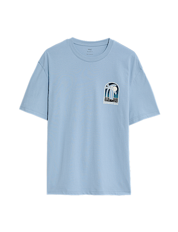 Pure Cotton Surfboard Graphic T-Shirt
