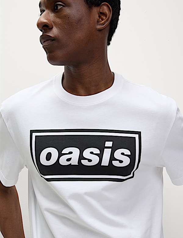 Pure Cotton Oasis Graphic T-Shirt - RS