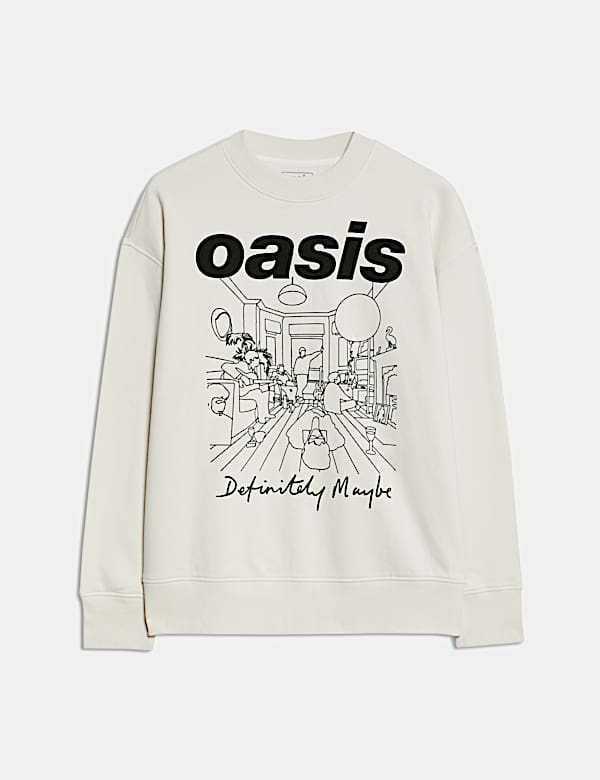 Cotton Rich Oasis Graphic Sweatshirt - DE