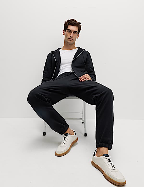 Elasticated Waist Cotton Rich Joggers
