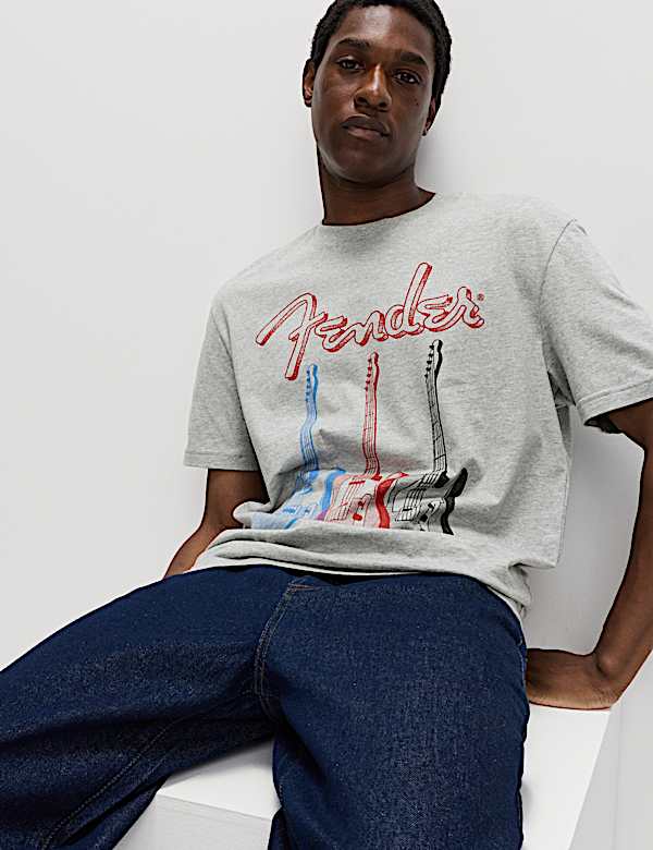 Pure Cotton Fender T-Shirt - IS