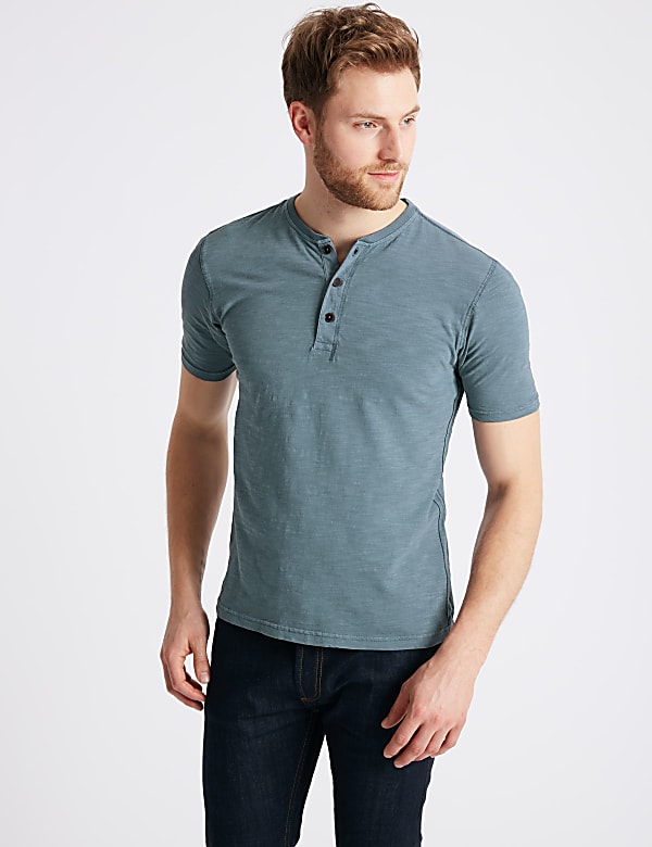 Slim Fit Pure Cotton Textured Top - IL