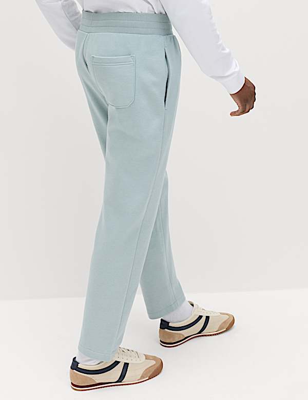 Cotton Rich Relaxed Fit Straight Leg Joggers - US