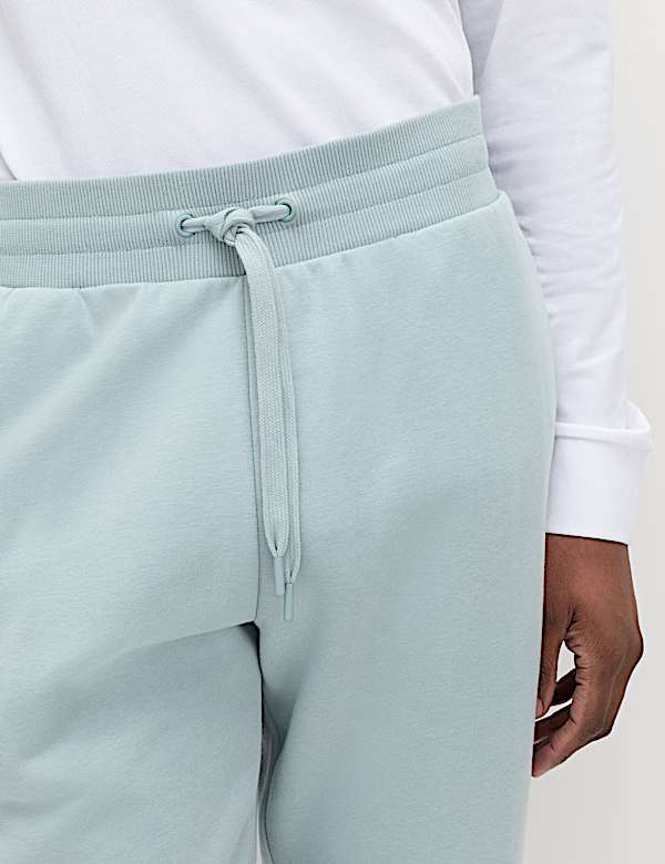 Cotton Rich Relaxed Fit Straight Leg Joggers - US