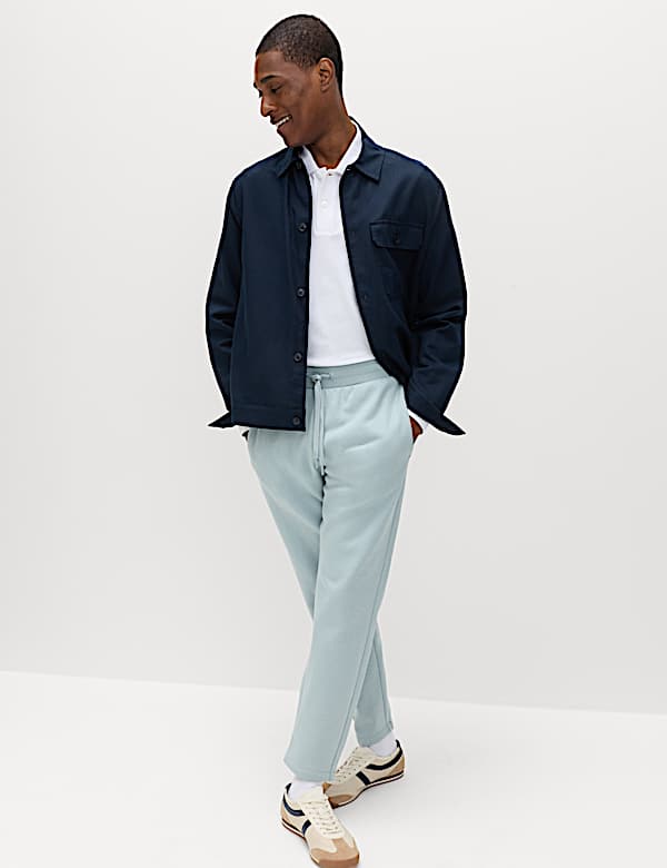 Cotton Rich Relaxed Fit Straight Leg Joggers - US