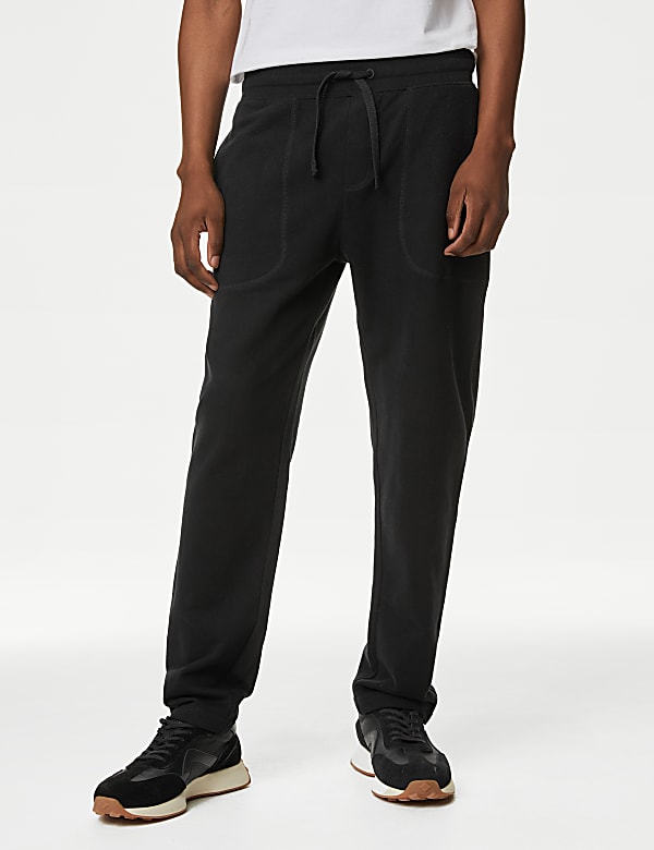 Drawstring Pure Cotton Straight Leg Joggers DARK NAVY Joggers M S IL