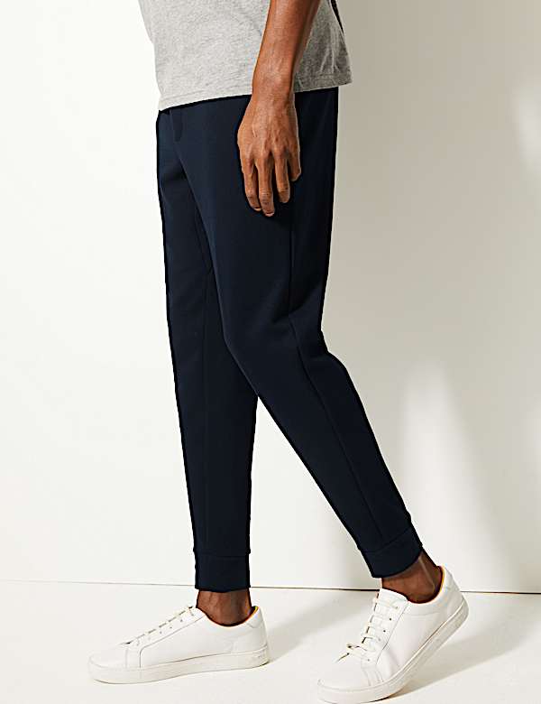 Slim Fit Cotton Blend Cuffed Joggers