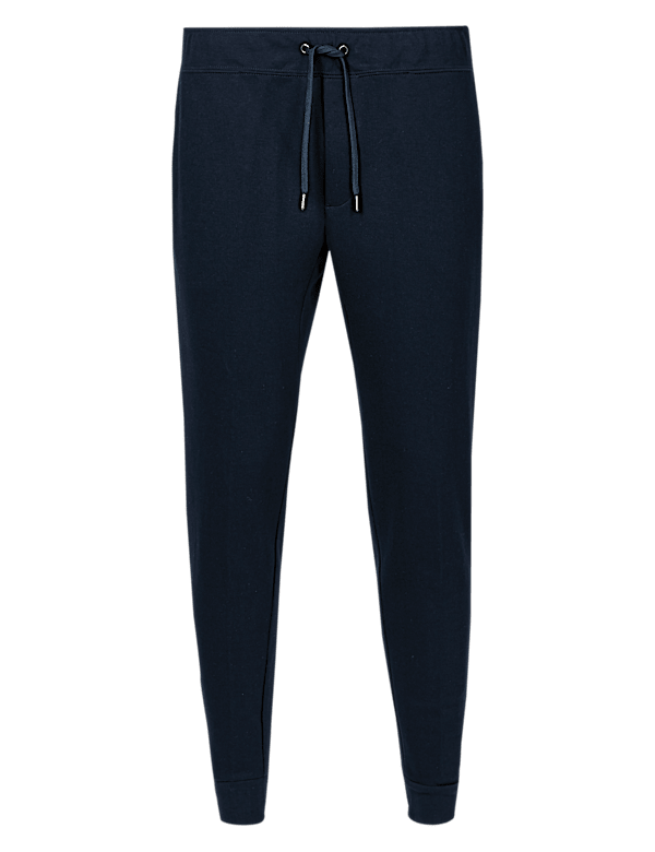 Slim Fit Cotton Blend Cuffed Joggers