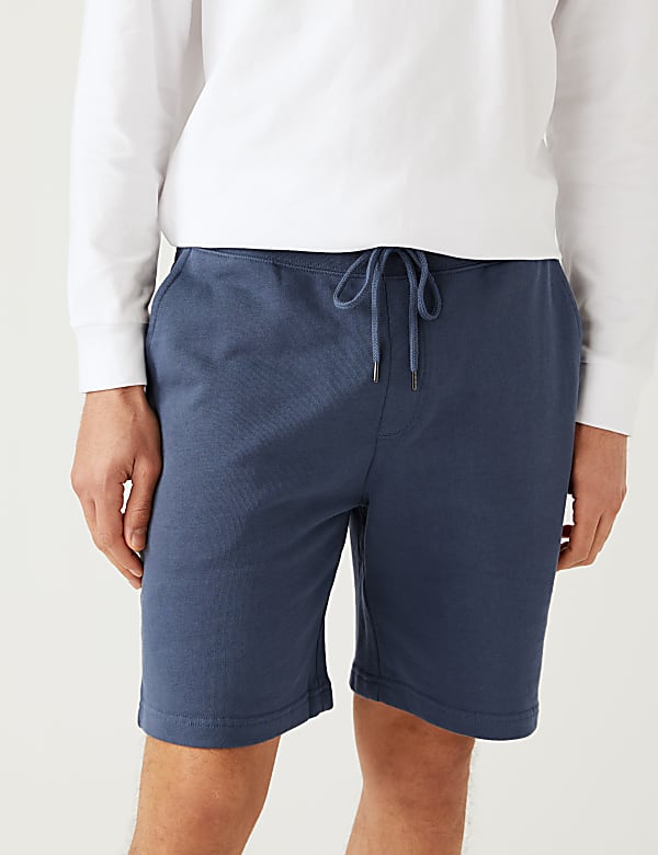 Pure Cotton Drawstring Jersey Shorts