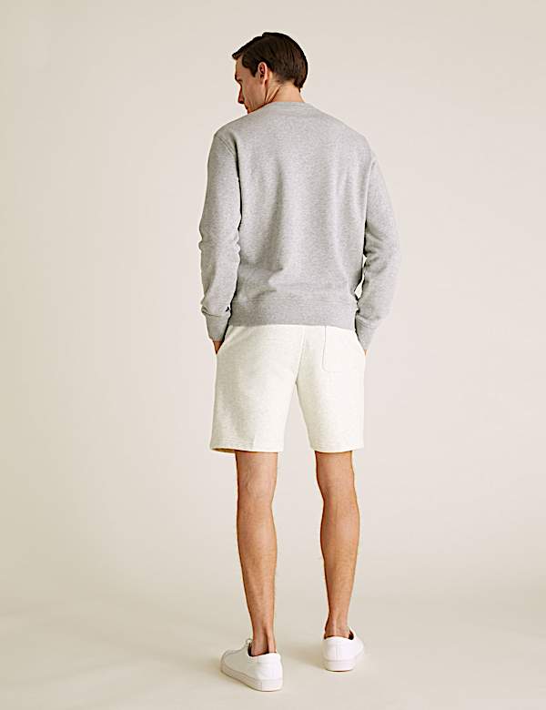 Pure Cotton Drawstring Jersey Shorts