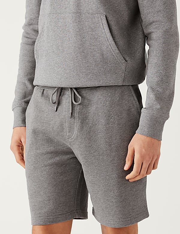 Pure Cotton Drawstring Jersey Shorts