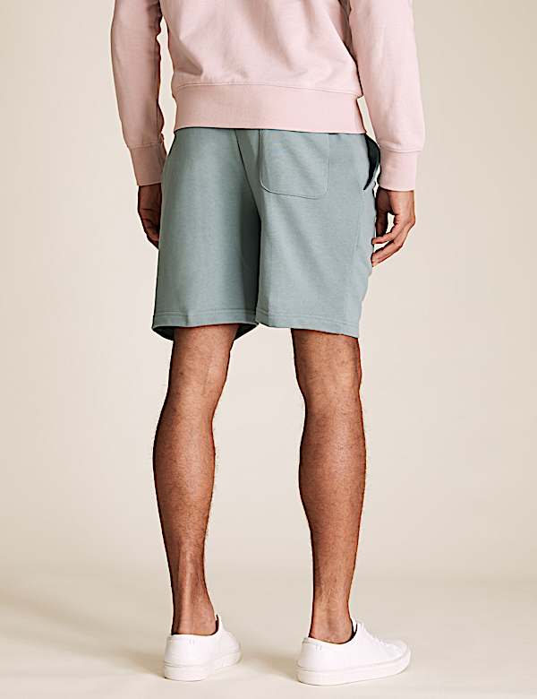 Pure Cotton Drawstring Jersey Shorts