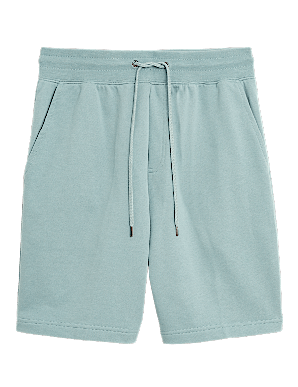 Pure Cotton Drawstring Jersey Shorts