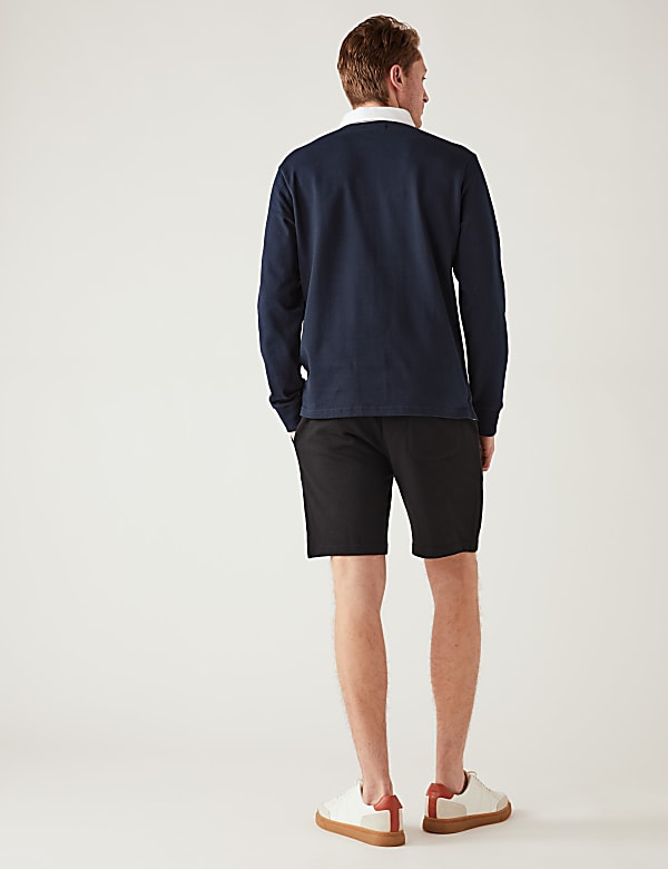 Pure Cotton Drawstring Jersey Shorts