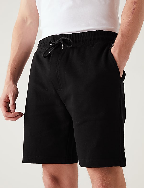 Pure Cotton Drawstring Jersey Shorts