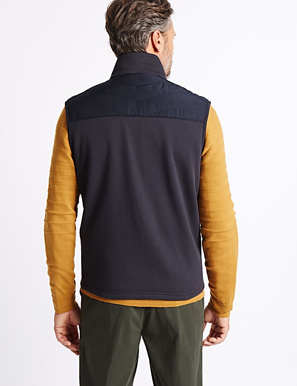 Cotton Rich Quilted Padded Gilet