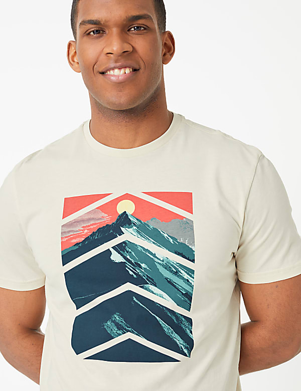 Pure Cotton Print T-Shirt