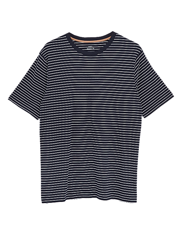 Pure Cotton Striped T-Shirt