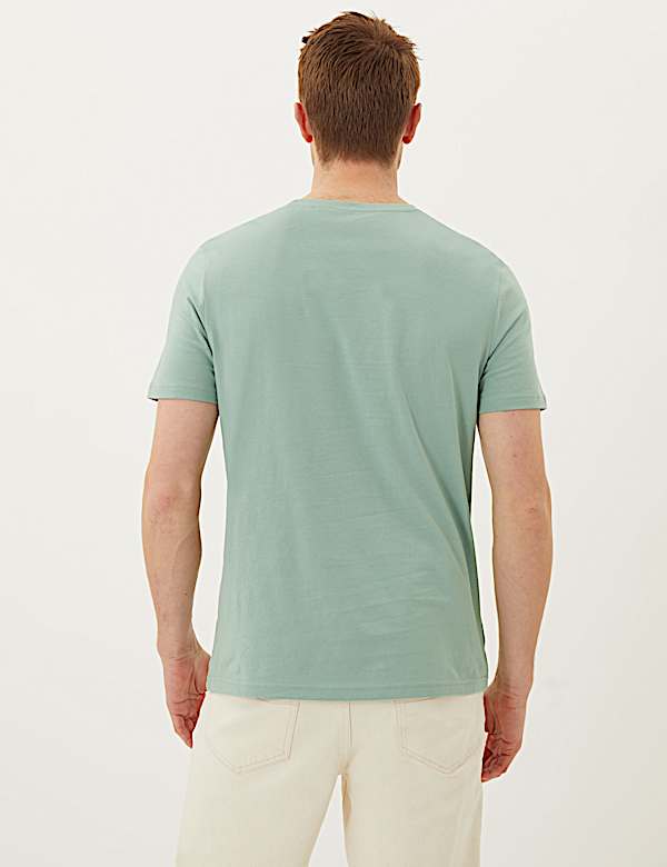 Pure Cotton Palm Photoreel Graphic T-Shirt