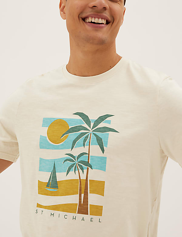 Pure Cotton St Michael Graphic T-Shirt