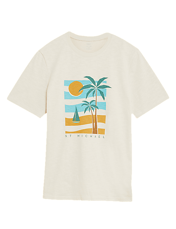 Pure Cotton St Michael Graphic T-Shirt