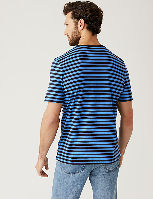 Pure Cotton Striped T-Shirt