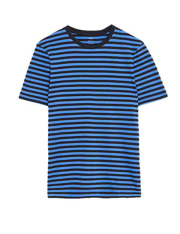Pure Cotton Striped T-Shirt