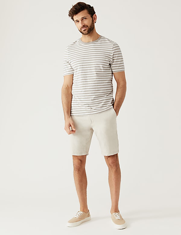 Pure Cotton Striped T-Shirt