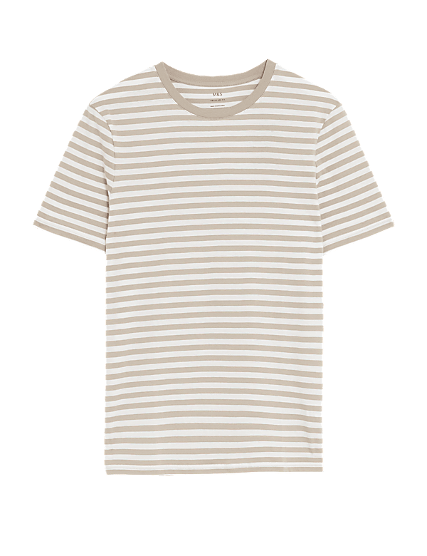 Pure Cotton Striped T-Shirt