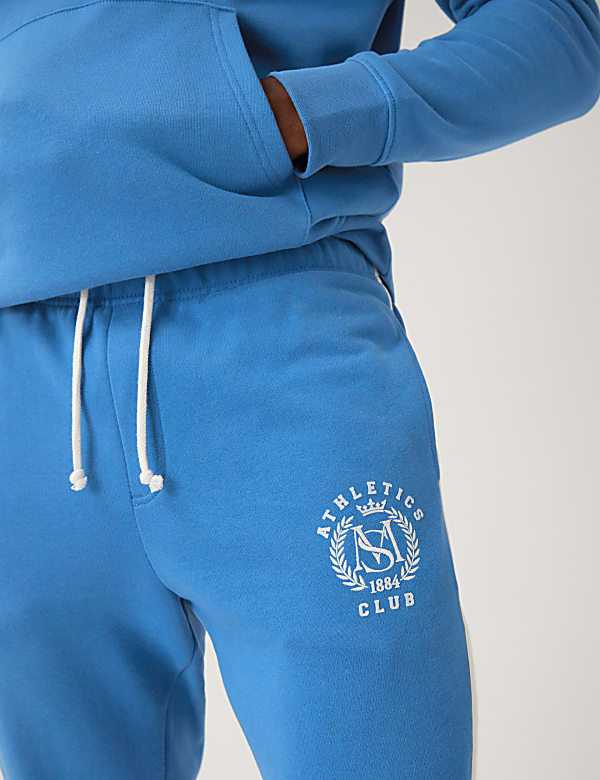 Side Stripe Pure Cotton Joggers