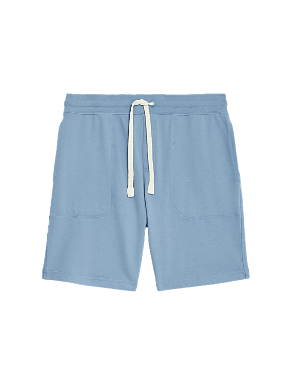 Pure Cotton Drawstring Jersey Shorts