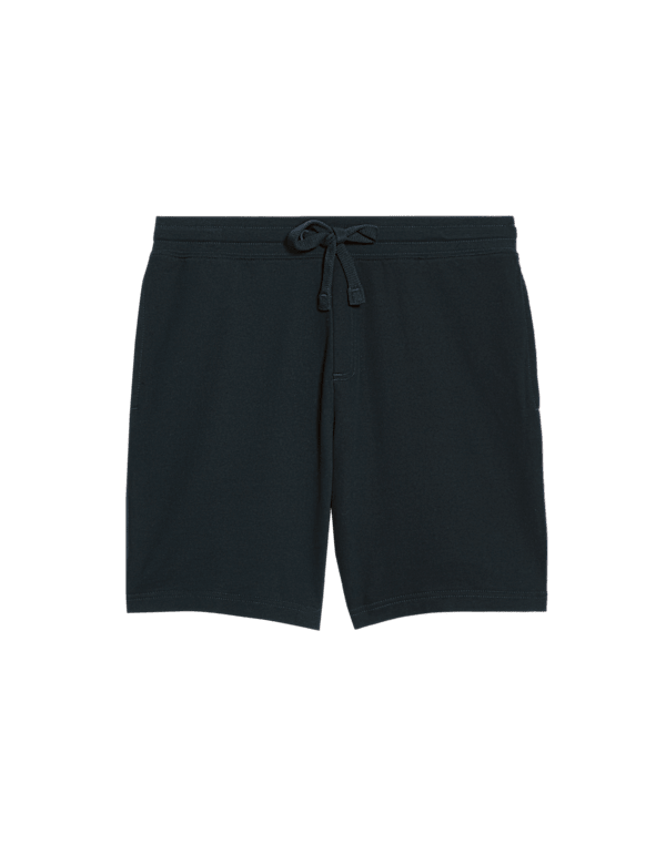 Pure Cotton Drawstring Jersey Shorts
