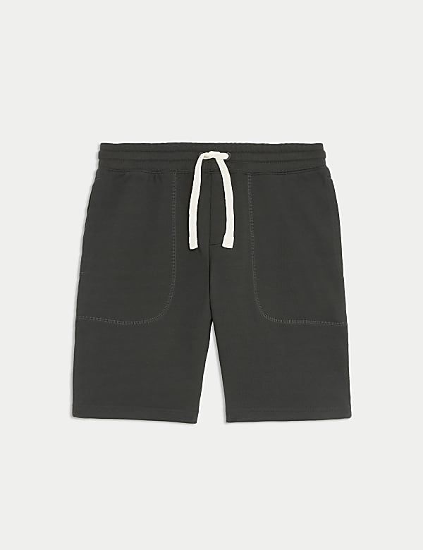 Pure Cotton Drawstring Jersey Shorts